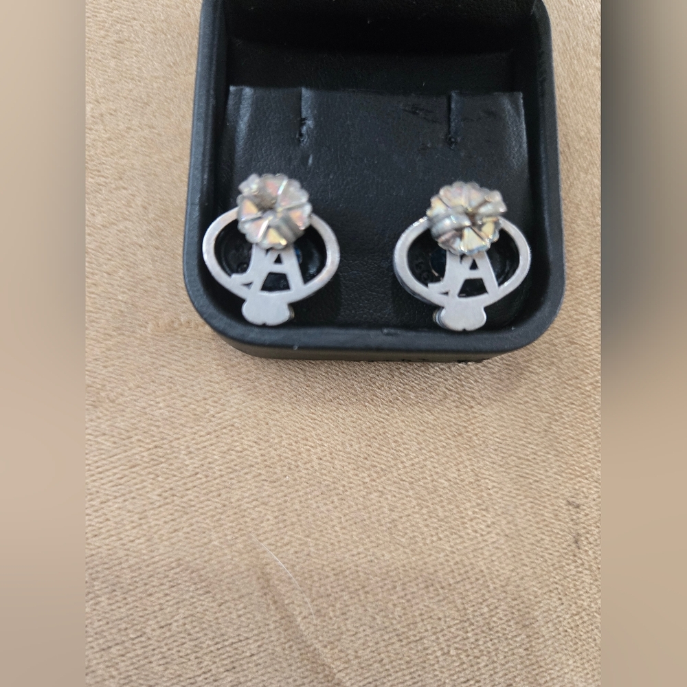 John Atencio Blues sterling silver and 18k yellow gold blue topaz earrings - Picture 4 of 5